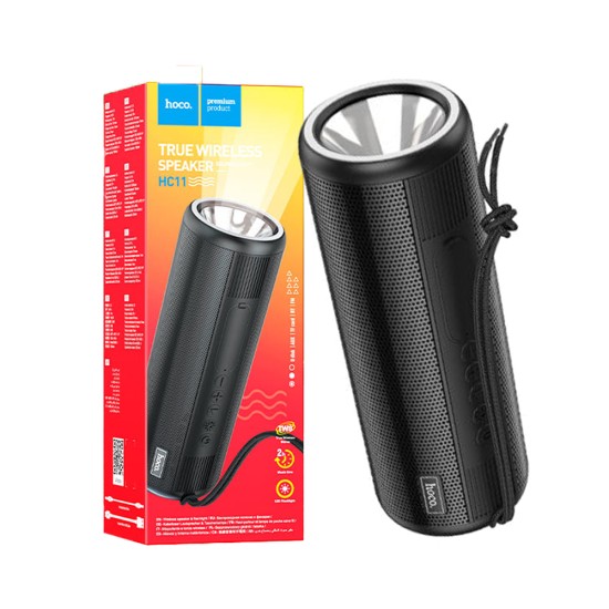 Hoco Sports BT Speaker HC11 Bora with Flashlight 1200mAh Black